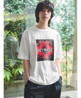 green label relaxing/DEYROLLE GLR プリント クルーネック 半袖 Tシャツ/Tシャツ / カットソー