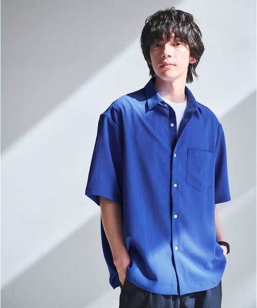 green label relaxing/ワッシャー ポプリン ボックスシルエット 半袖 シャツ/シャツ / ブラウス