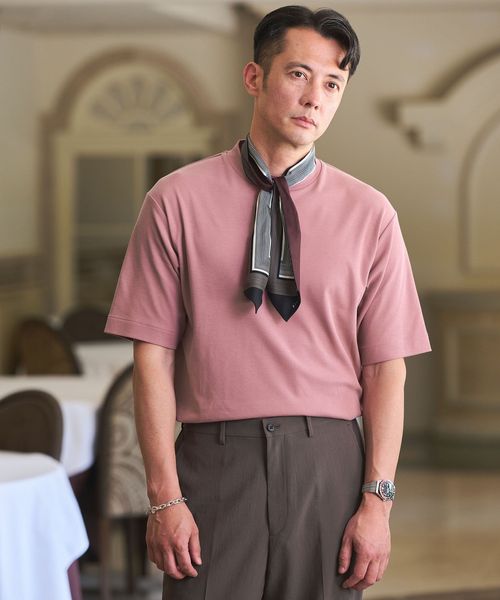 green label relaxing/小野メリヤス ハイツイスト 半袖 Tシャツ ―UVカット・吸水速乾―/Tシャツ / カットソー