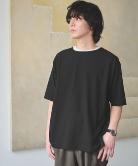 green label relaxing/KIVANC ノーカラー 半袖 Tシャツ/Tシャツ / カットソー