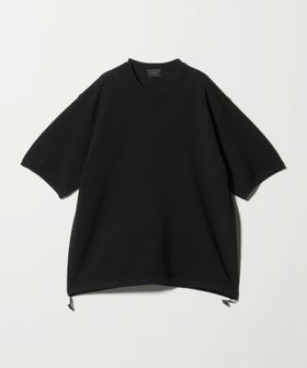 green label relaxing/ガーター ドローコード 半袖 クルーネック ニット ―ウォッシャブル・UVカット・遮熱―/Tシャツ / カットソー