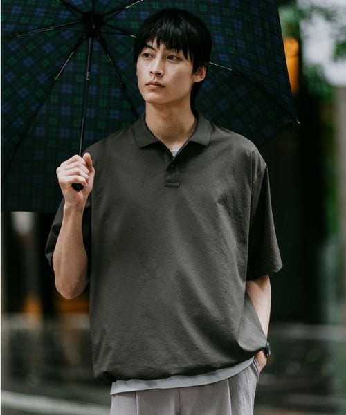 green label relaxing/Dot Air ドローコード 半袖 ポロシャツ ―ストレッチ―/ポロシャツ