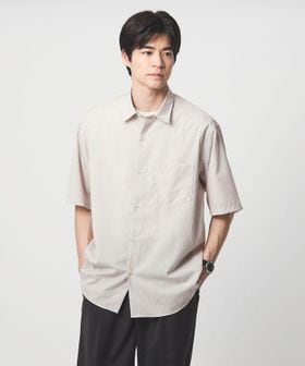 green label relaxing/ウォッシャブルトロ パターン ジャスト ルーズ 半袖 シャツ ―ウォッシャブル・ストレッチ―/シャツ / ブラウス