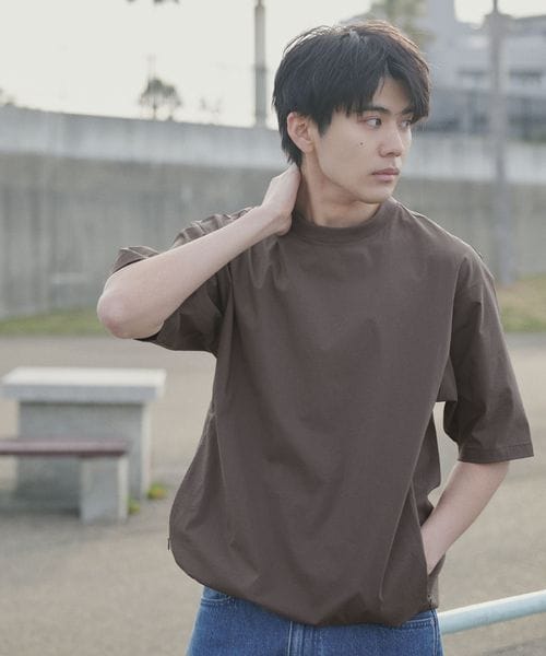 green label relaxing/WONDER CLOTH クルーネック 半袖 Tシャツ ―ストレッチ・接触冷感・吸水速乾―/Tシャツ / カットソー