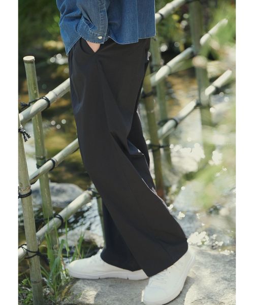 green label relaxing/WONDER CLOTH ワイド イージーパンツ W4 ―ストレッ チ・接触冷感・吸水速乾―/イージーパンツ