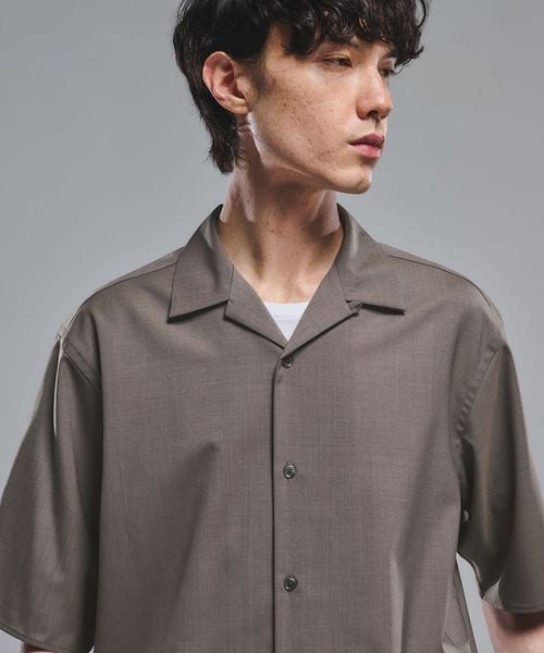 green label relaxing/ウォッシャブルトロ オープンカラー シャツ ―ストレッチ―/シャツ / ブラウス