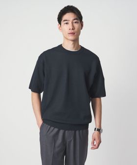 green label relaxing/BREEZY ペーパー 半袖 クルーネック ニット Tシャツ ―ハンドウォッシャブル・抗菌・通気性―/Tシャツ / カットソー