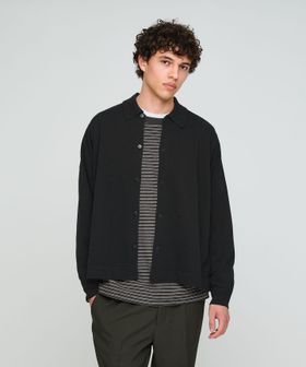 green label relaxing/クレープヤーン 長袖 ニット ポロカーディガン ―ハンドウォッシャブル―/カーディガン / ボレロ