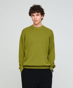 green label relaxing/コットン カシミヤ ミラノリブ クルーネック ニット ―ハンドウォッシャブル―/ニット / セーター