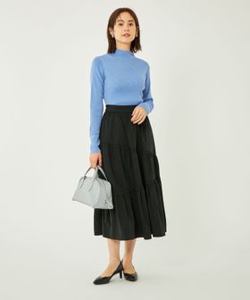 タフタ ランダム ティアード スカート 