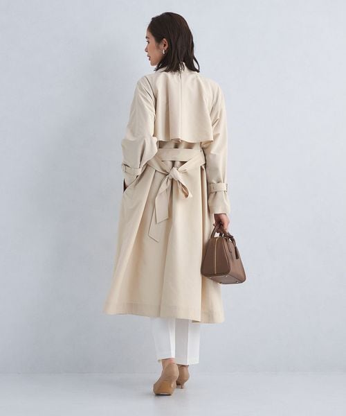 美品 グリーンレーベルリラクシング ガウンコート ロングコート ウール ネイビー green label relaxing（グリーンレーベルリラクシング）の「W/N