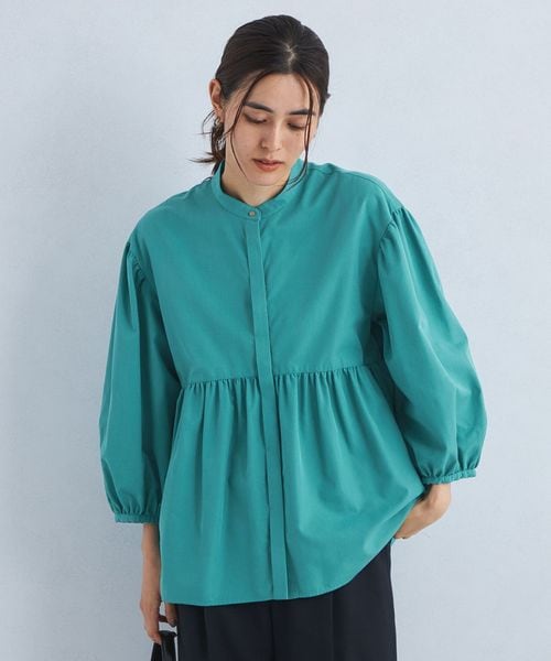 green label relaxing/スタンド ペプラム ブラウス/シャツ / ブラウス