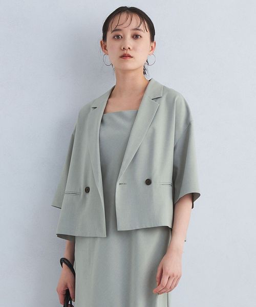 ソモウライク ショート スリーブ ジャケット ―防シワ―