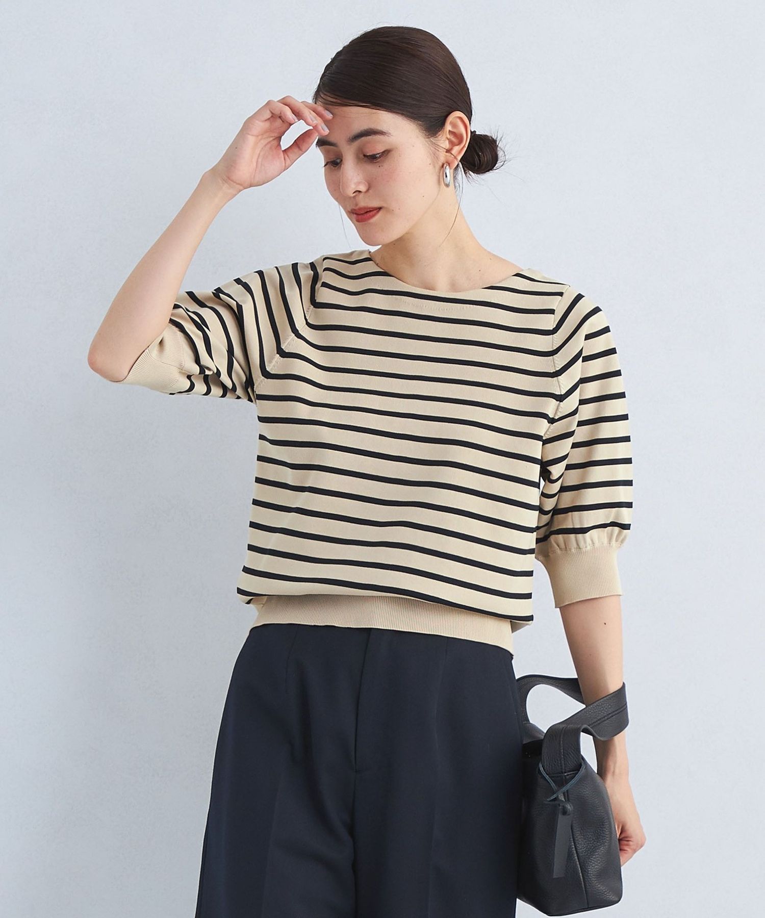 Soubari Form Sleeve Pullover Knit -Washable-