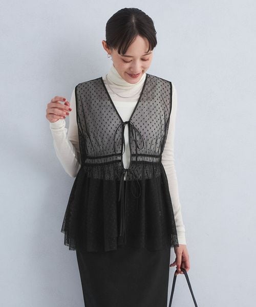 新品　UNITED ARROWS 2WAY フード ベスト　ベージュ 2WAY フード ベスト