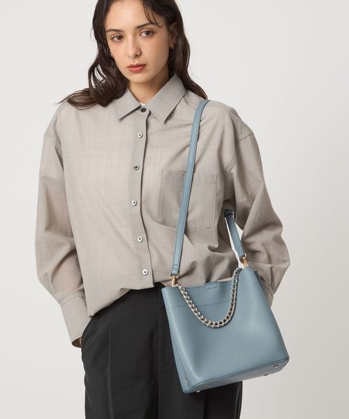 green label relaxing/チェーンハンドル 2WAY スクエアバッグ ショルダーバッグ/ショルダーバッグ