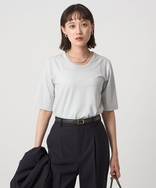 green label relaxing/テンジク ラメ TEE/Tシャツ / カットソー