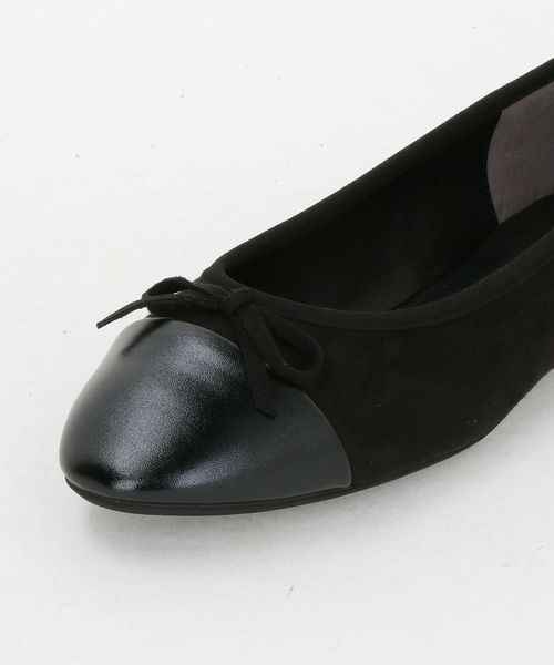 ❣️美品❣️ユナイテッドアローズ　バレエシューズ　ドット　黒　22.5 ラウンド バレエシューズ