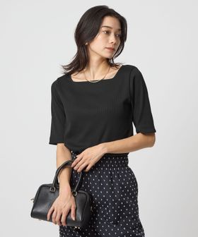 green label relaxing/ニットライク スクエアネック カットソー/Tシャツ / カットソー