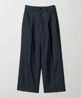 green label relaxing/［size SHORT/TALLあり］キチントボトムス カバー ワイド パンツ シャンブレー/スラックス