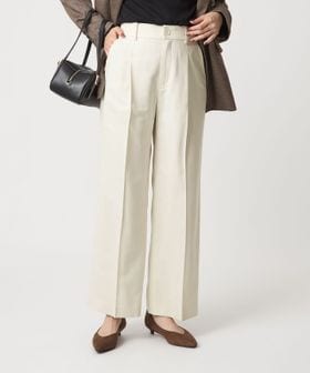 green label relaxing/［size SHORT/TALLあり］キチントボトムス カバー ワイド パンツ オフホワイト/スラックス