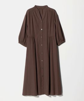 green label relaxing/サイド切り替え 7分袖 ワンピース/ワンピース