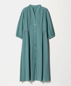 green label relaxing/サイド切り替え 7分袖 ワンピース/ワンピース