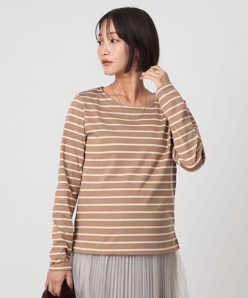 green label relaxing/ブライト ボーダー ロングスリーブ カットソー/Tシャツ / カットソー