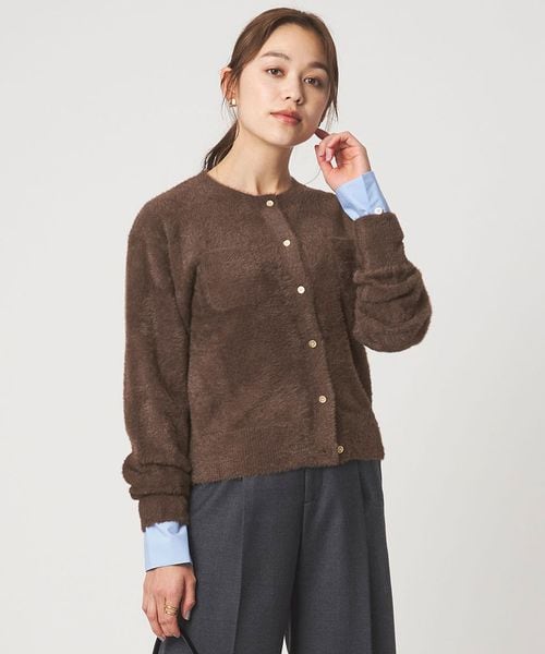 green label relaxing/フラッフ フェザーヤーン ニット カーディガン/カーディガン / ボレロ