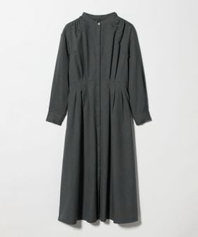 green label relaxing/ウールライク バンドカラータック ワンピース/ワンピース