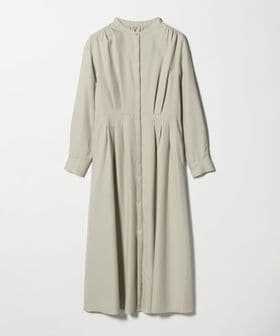 green label relaxing/ウールライク バンドカラータック ワンピース/ワンピース