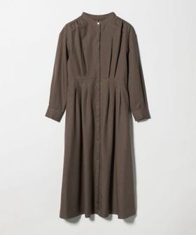 green label relaxing/ウールライク バンドカラータック ワンピース/ワンピース