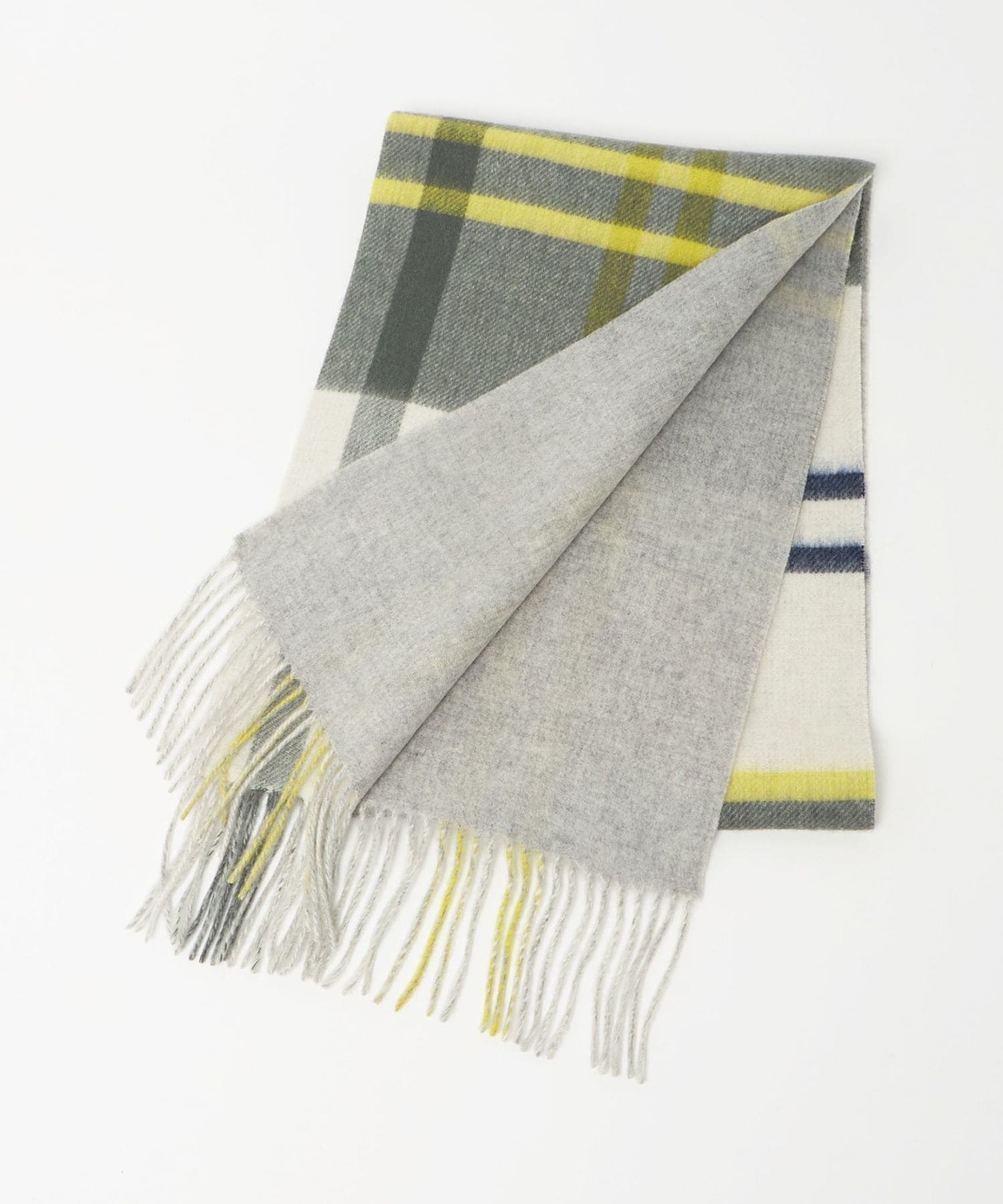 ウールリバーシブル チェックマフラー