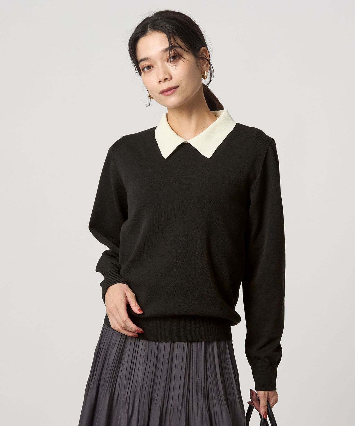 シェリエsheller ベーシックロングスリーブリブニット ベーシックロングスリーブリブニット – shéller / シェリエ