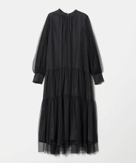 green label relaxing/チュール ティアード ワンピース/ドレス