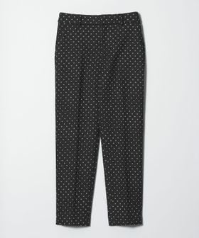 green label relaxing/キチントボトムス ドット ジャガード ALLFIT テーパード パンツ ウォッシャブル ストレッチ/スラックス