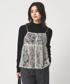 green label relaxing/シアー レース キャミソール/ベスト