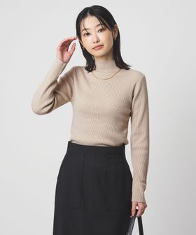 green label relaxing/ラメ リブ ボトルネック ニット プルオーバー 2  ウォッシャブル/ニット / セーター