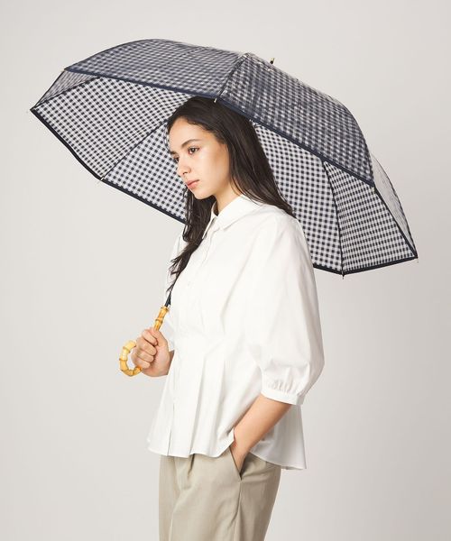 green label relaxing/チェック ビニール アンブレラ / 雨傘 / レイン/傘 / レインウェア