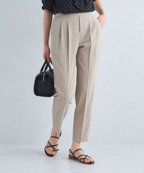 green label relaxing/サラフール テーパード パンツ ―マシンウォッシャブル・ストレッチ・UVカット―/スラックス