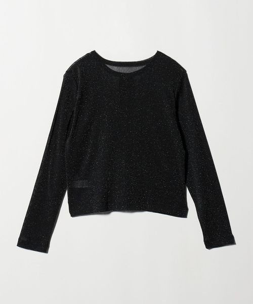 BEAUTY&YOUTH シアーラメ カーディガン ウォッシャブル BEAUTY&YOUTH UNITED ARROWS - 【BLACK】【FREE】シアーラメ
