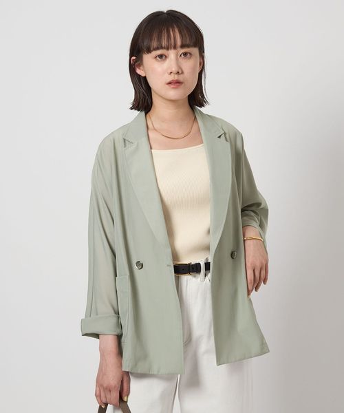 green label relaxing/［size SHORTあり］VeryLight ベリーライト ジャケット ―ウォッシャブル・接触冷感―/テーラードジャケット