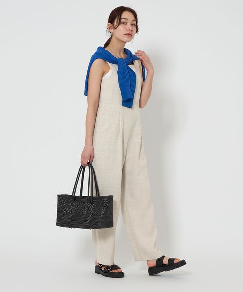 green label relaxing/［size SHORTあり］Softリネンライク オールインワン ―マシンウォッシャブル・吸水速乾―/オーバーオール / オールインワン