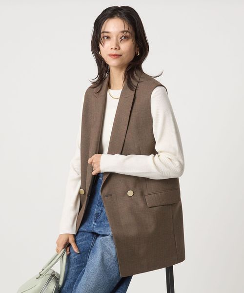 green label relaxing/Greed グリード テーラード ジレ ―ウォッシャブル―/ベスト