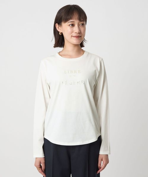 ロゴ ロングスリーブ カットソー