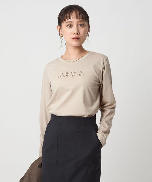 green label relaxing/ロゴ ロングスリーブ カットソー/Tシャツ / カットソー