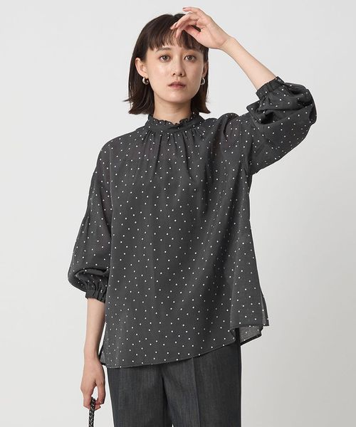 green label relaxing/シアー 襟フリル ブラウス/シャツ / ブラウス