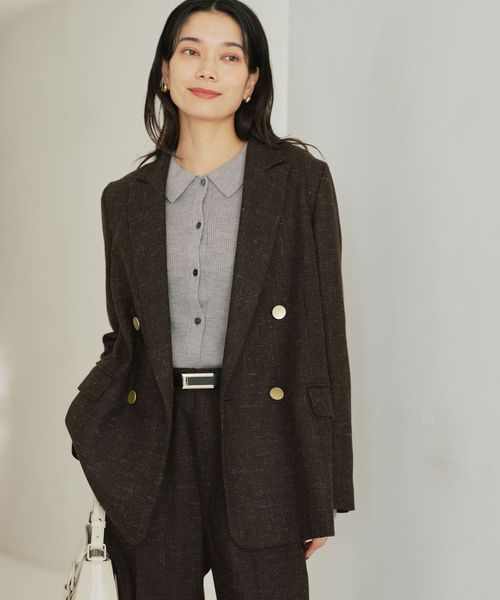 green label relaxing/［size SHORTあり］スラブ ダブル ジャケット/テーラードジャケット