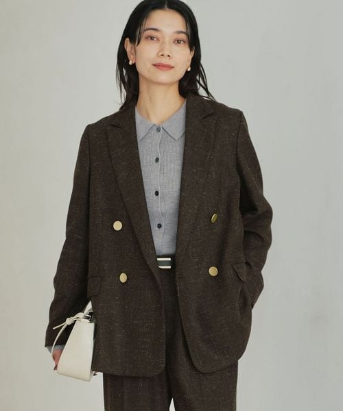 green label relaxing/［size SHORTあり］スラブ ダブル ジャケット/テーラードジャケット