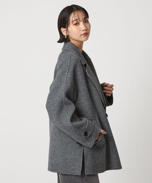 専用■ユナイテッドアローズ■リバー ミドル テーラード ピーコート UNITED ARROWS コート ピーコート リバー ミドル テーラード